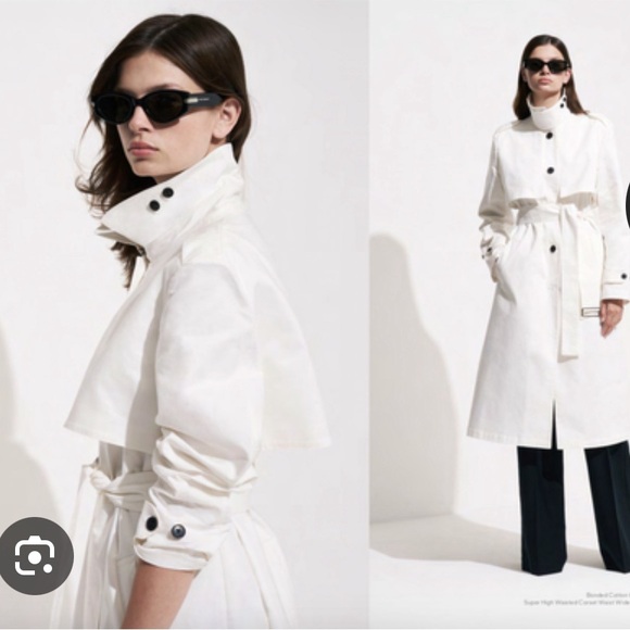 **NEW** Express Edition x Simon Spurr Trench Coat - White size XL - Picture 3 of 5